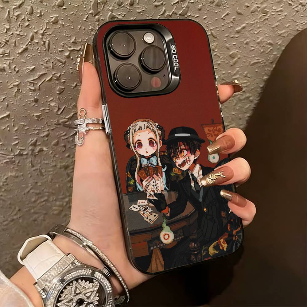 Toilet-Bound Hanako-kun Cute Phone Case For iPhone 17,16,15,14,13,12,11 Plus,Pro Max,XS,Colorful Silver Phone case Funda Cover