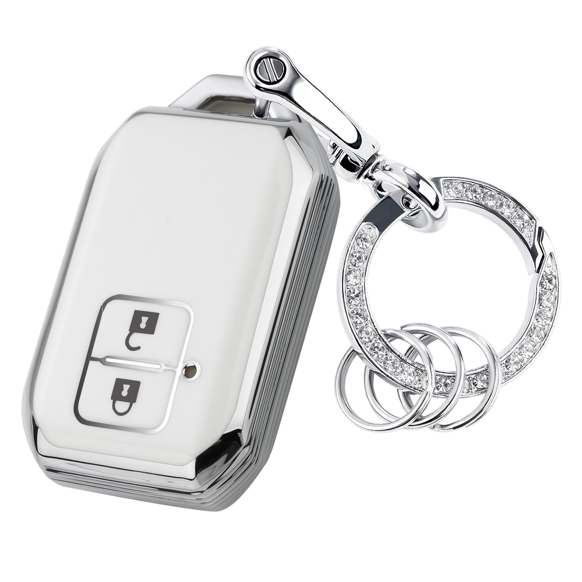 

[Unhoke] Чехол для ключей Hustler, Новый Jimny, 64 серия, Чехол для ключей Spacia Custom, Crosby, Solio белый