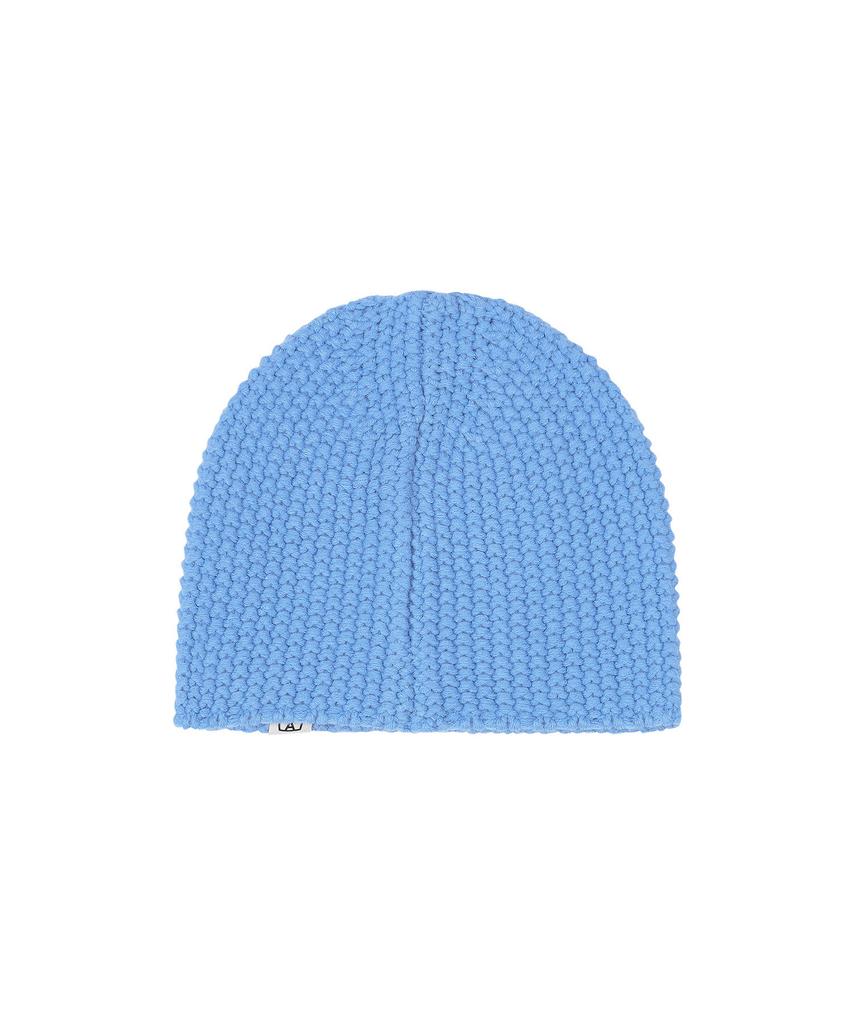 Bajal Va Square Label Cozy Beanie Sky Blue