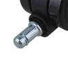 Ruote Girevoli in Metallo PU da 2" per Sedia da Ufficio Ruote per Mobili Gambo con Anello di Presa con Freno per Divano Letto Scaffale Portaoggetti 5 Pezzi