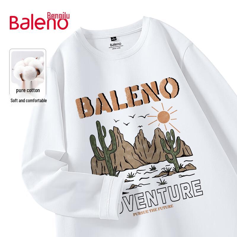 Baleno Men's American Style Heavyweight Long Sleeve T-Shirt