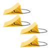 4PCS Heavy Duty Wheel Chocks with Rope Anti Slip High Stability Hard Plastic Tire Chock Block Stopper for RV