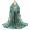 New  Summer Elegant Women Silk Scarf Beach Wrap Shawl Sparkly Gold Print Sunscreen Bandana Hijab Mujer Scarve Pareo Foulard