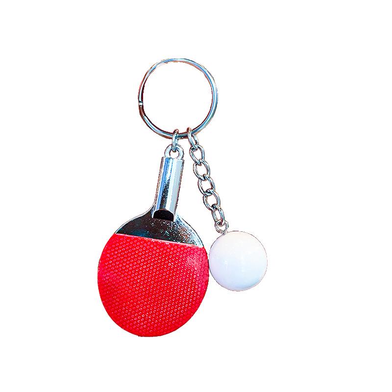 Table Tennis Keychain: Creative Sports Pendant and Fan Gift
