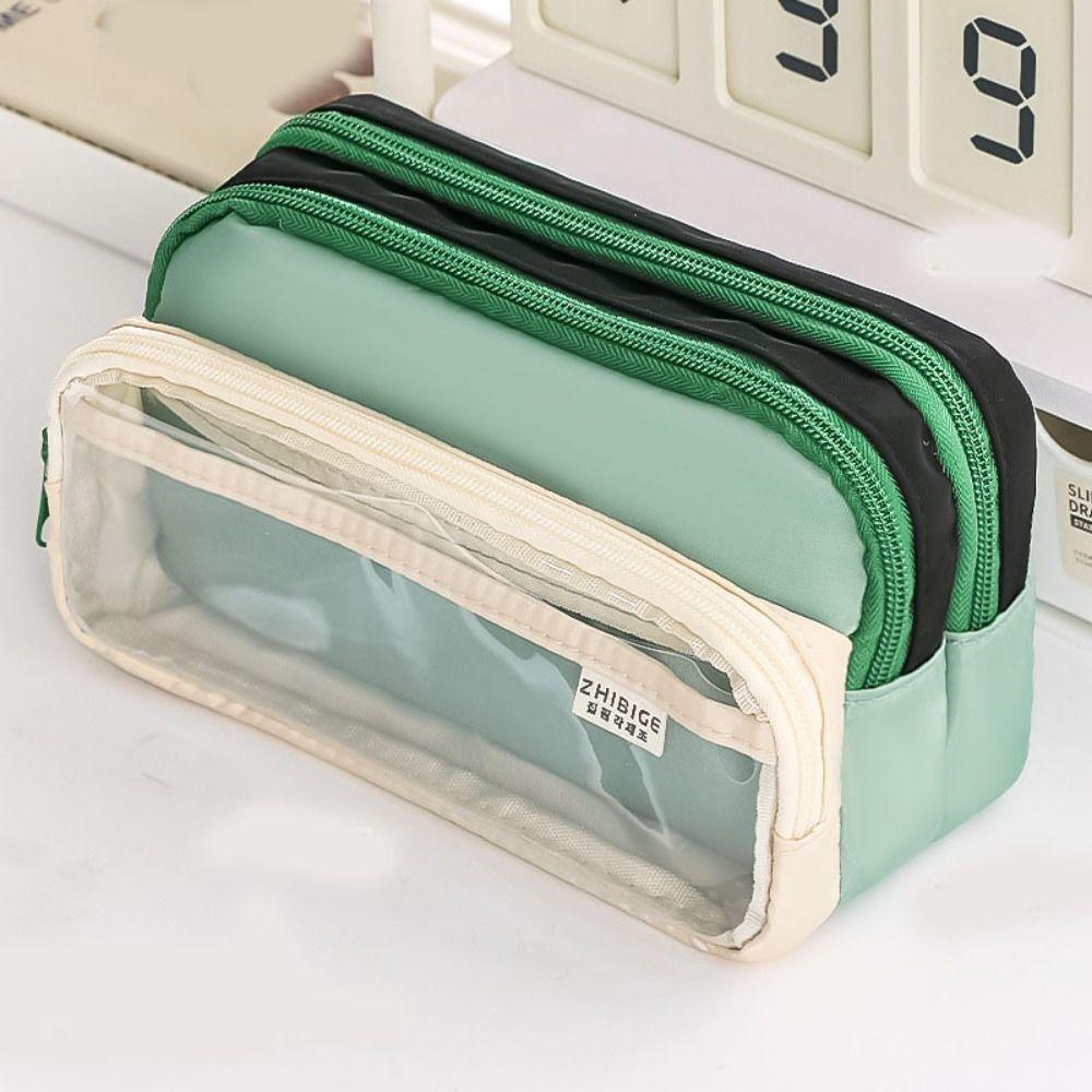 Large Capacity Stationery Storage Bag Japanese Style Pen Pencil Case Creative Pencil Bag  Kids Gift
