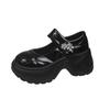 Thick-soled muffin heightens with one pedal of Velcro Mary Jane shoes, children's summer skirt 2025 new popular single shoes