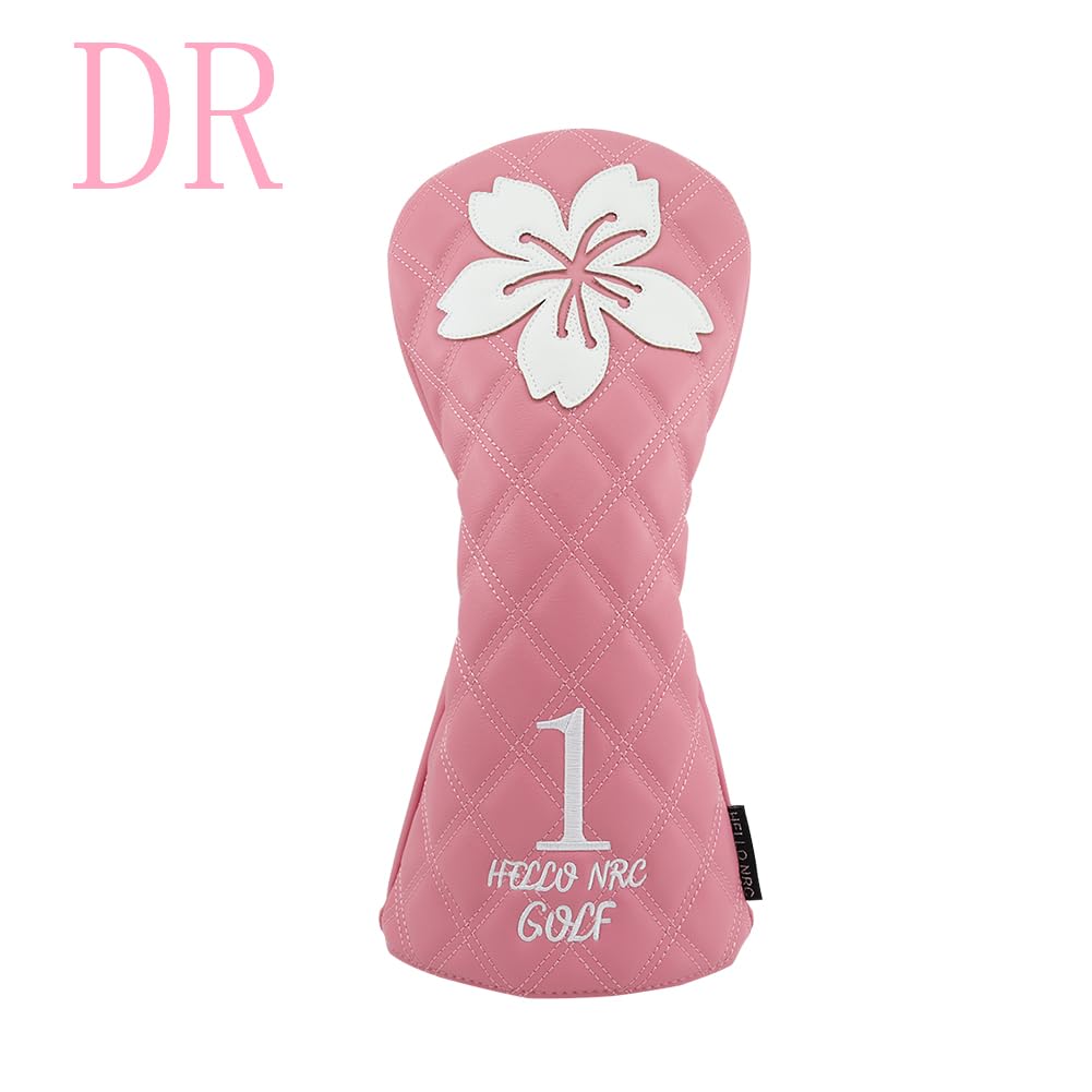 Waterproof Sakura Headcover for and Utilities Drivers, 440cc, 460cc, Woods, (Pink, UT)