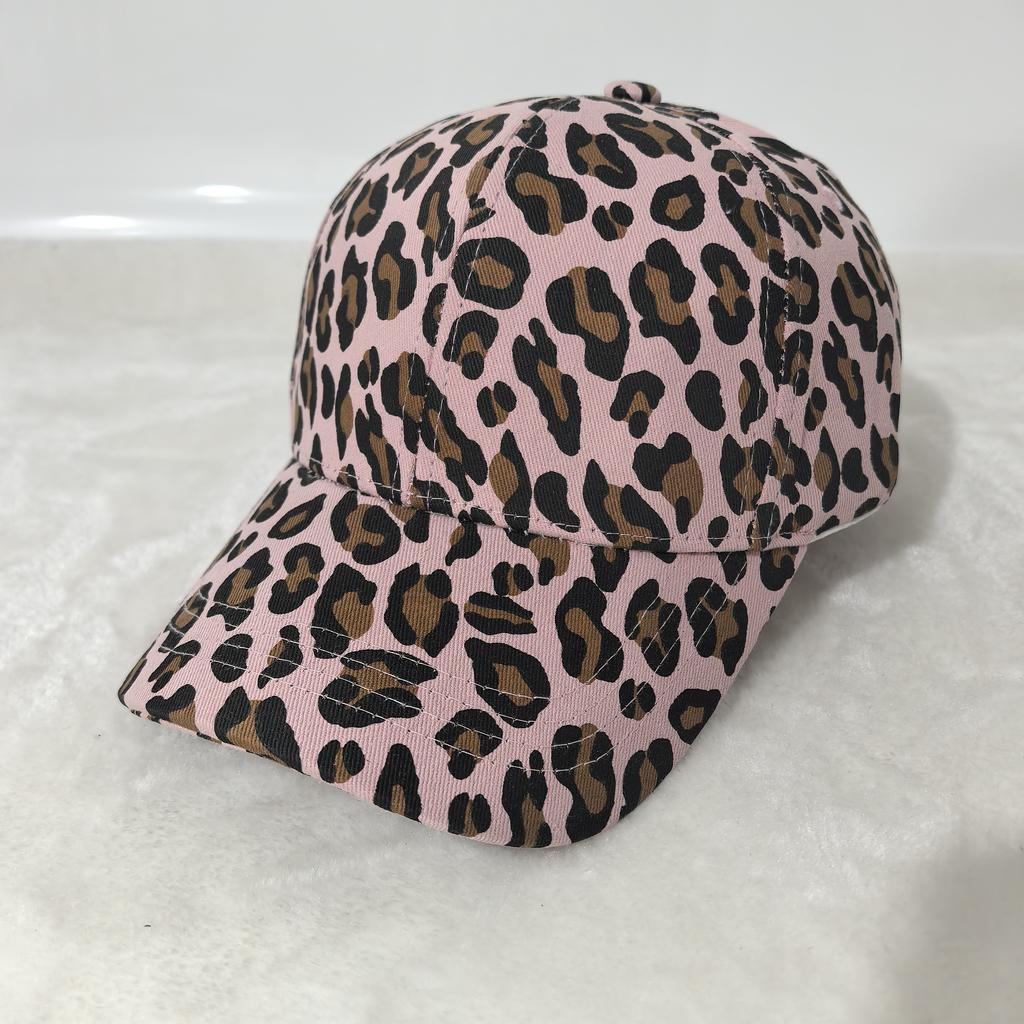 Leopard Print Baseball Cap Fashion Casual Sun Hats Adjustable Unisex Sports Cap For Women Men