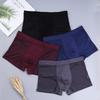 Mesh Ice Silk Men's Plus Size Breathable Mid-Rise Boxer Briefs