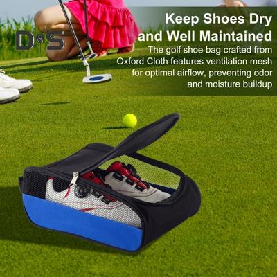 Golf Shoe Bag Zippered Outdoor Shoe Carrier Bags Travel Sports Shoe Carrier Tote Bags Golf Accessories for Men And Women
