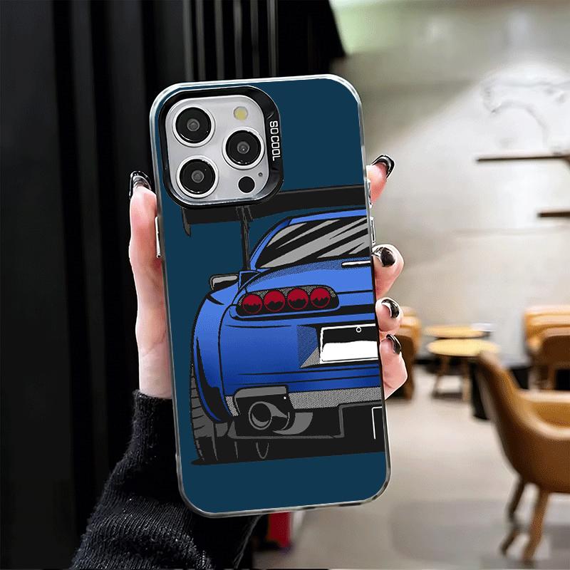 

JDM Sports Cars Minimalist Design Shockproof Phone Case for iPhone 17 Air 16 16E 15 Pro Max 14 Plus 13 Mini 12 Back Cover Anti F iPhone 16