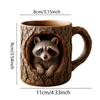 Owl Raccoon Tree Hole Mug Coffee Cup 11 Oz Tree Hole Animal Novelty Coffee Mug Reusable Drink Cups Fun Animal Resin Mug