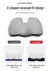 U-Shaped Memory Foam Seat Cushion for Office & Car - Breathable Comfort for Long Sitting