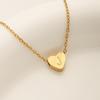 1 PZ Cavigliera a Catena Link in Acciaio Inossidabile Colore Oro Gioielli da Donna Cavigliera con Lettera Iniziale A-Z Cuore per Accessori da Donna
