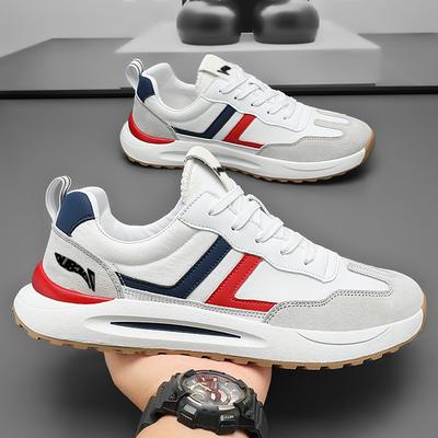 Skateskor för män Läder Casual Falt Bekväma Gummi Utomhussporter Casual Tennisskor Original Sneakers Man