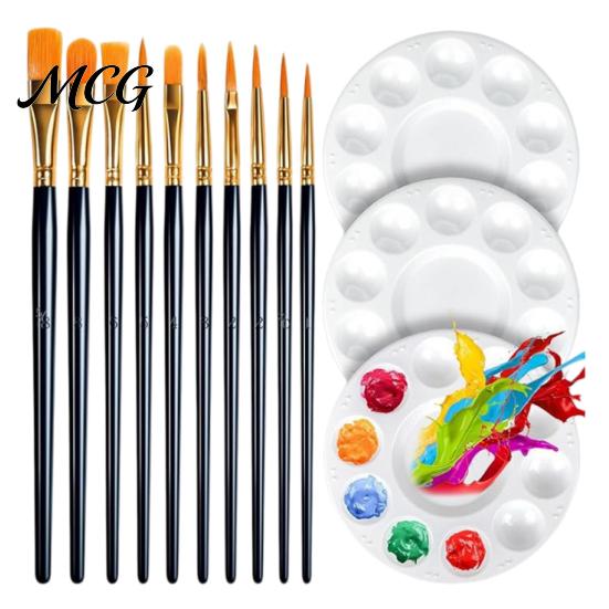 Kids Painting Brush Set Face Paint Set, Watercolor Acrylic Oil Kit, Aluminum Ferrule Brushes Nylon Hair for Artist, Body Canvas Art Supplies
