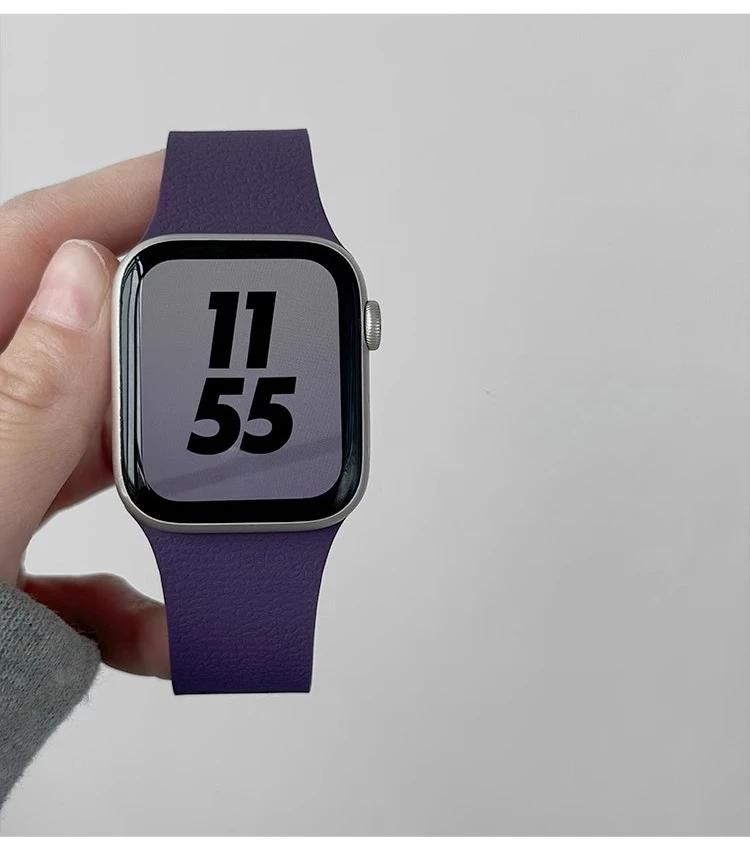 Silicone Bracelet Belt Magnetic Strap Band For Apple Watch Ultra 2 49mm 44mm 45mm 46mm 42mm 40mm iWatch Series 10 8 7 6 5 9 SE