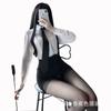 Lin Linting's new sexy lingerie, plus-size, tight-fitting, hip-hugging secretary office uniform, seductive teacher set 1042