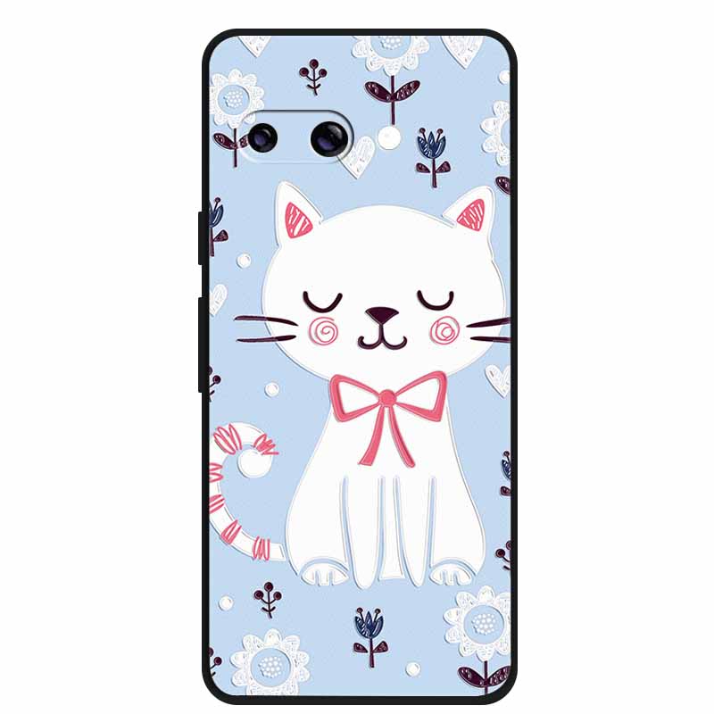 For Google Pixel 10a Case 3D Relief Flower Emboss Soft Silicone Funda Google Pixel 10a 5G 3D Cartoon Shell Pixel10a 3D Relief