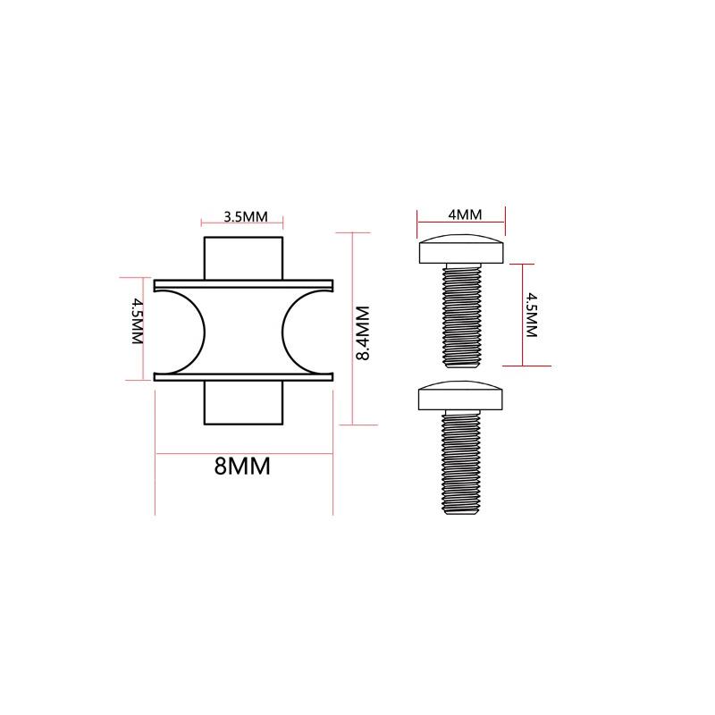10 set șuruburi de susținere a cuțitului din aliaj de aluminiu pentru cuțit pliabil, distanțier personalizat, accesorii DIY