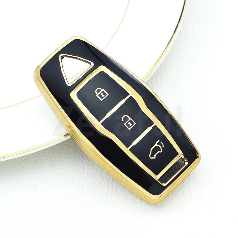 3/4 Botton Tpu Car Key Case Cover For Mitsubishi Outlander Auto Smart Remote Shell Fob Holder Keyless Protector Accessories