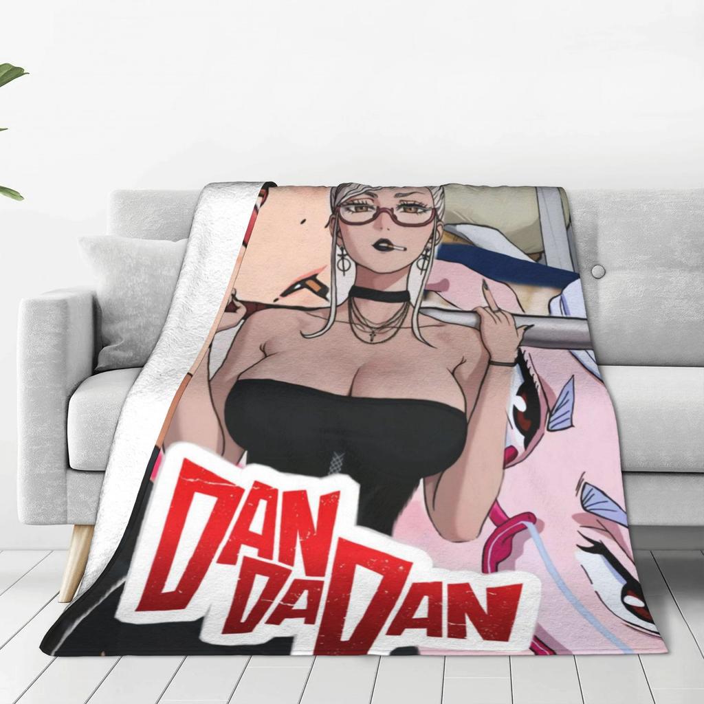 Seiko Ayase Dandadan Weiche Warme Decke Kinder Plüsch Überwurfdecke Muster Sofa Sessel Flanell Tagesdecke Schlafsofa Abdeckung
