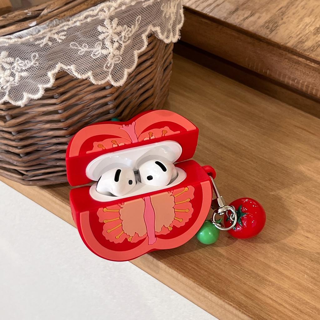 Cartoon Creative Tomatoes for AirPods Pro1/1 Generation Earphone Case Pro Pendant AirPods 1