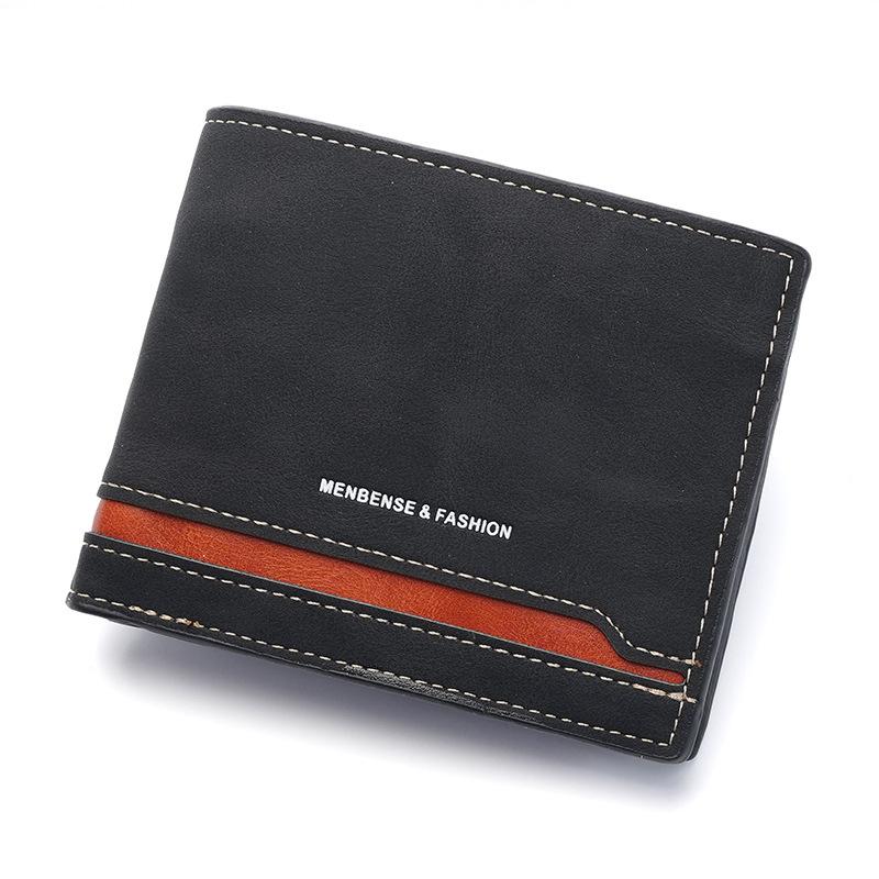 New Men'S Wallet Men'S New Short Wallet Middle-Aged And Young Wallet Large Capacity Multi-Card Wallet