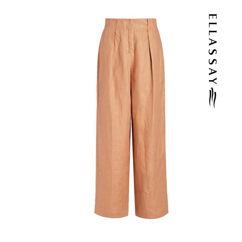 ELLASSAY Old Money Style Wide-Leg Pants