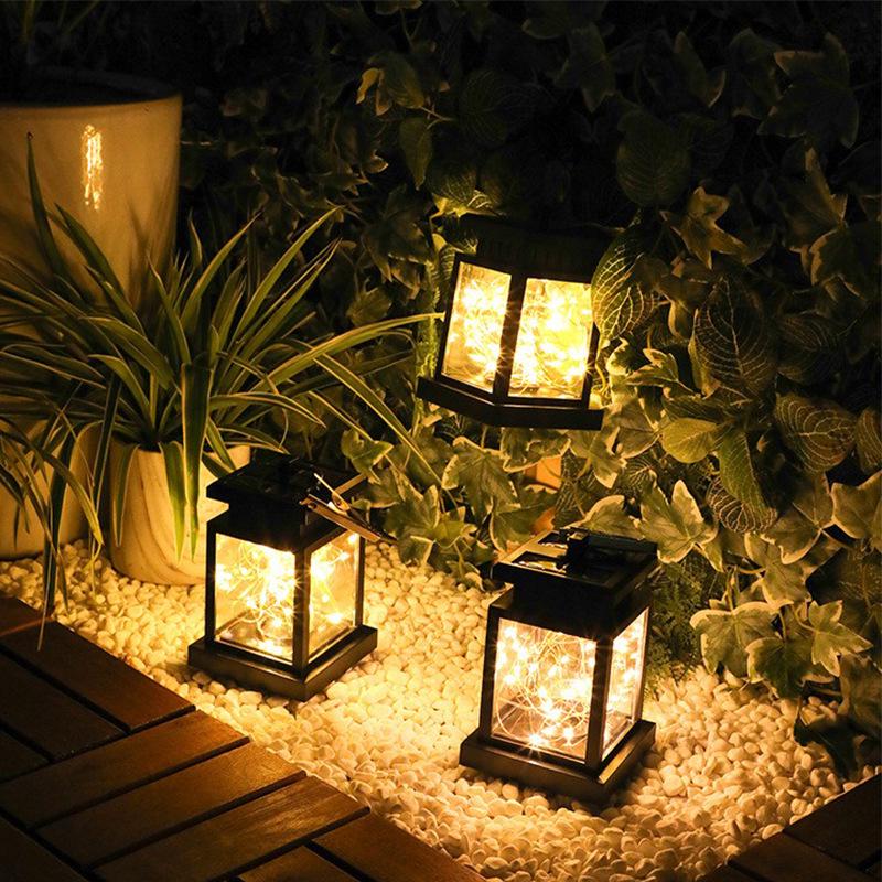 Solar LED Copper Wire Star Lanterns - Waterproof Hanging Garden Lights