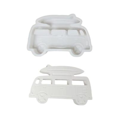 Camping Car Candle Molds Castings Molds Epoxy Resin Molds Camping Bus Silicone Moulds Plasters Molds Ornament Molds