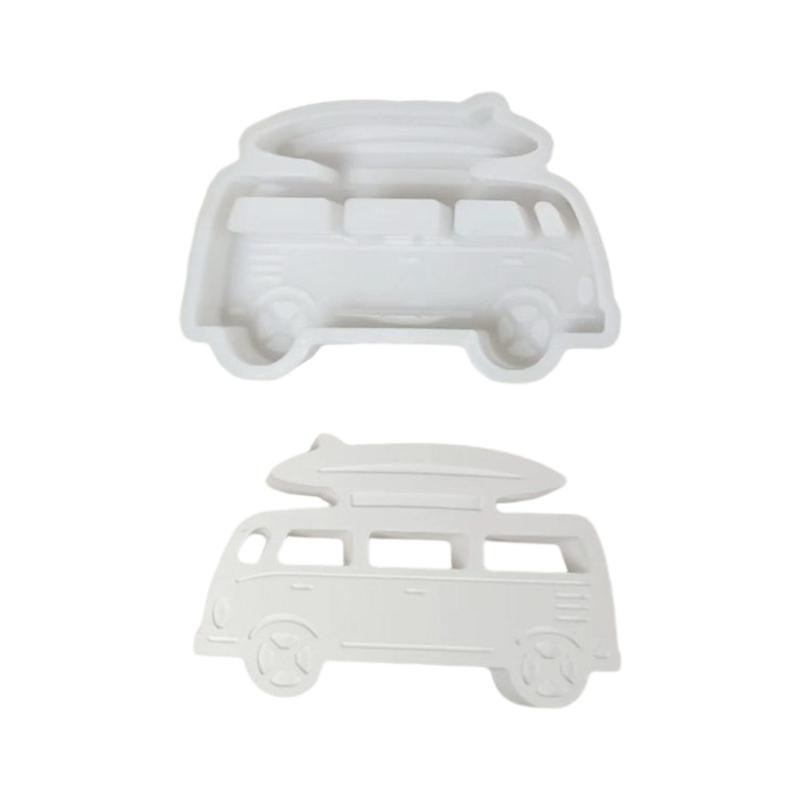 Camping Car Silicone Mould Camping Bus Candle Molds Ornament Molds Plasters Molds Casting Molds Epoxy Resin Molds