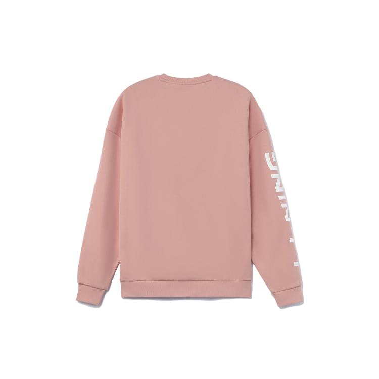 Li Ning Training Series Sweatshirt Winter Unisex Orange Pink AWDRF44-4