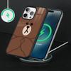 Cute Brown Bear Phone Case For iPhone17,16,15,14,13 Plus,Pro Max Magnetic For Magsafe Wireless Charging