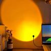 USB Night Light Adjustable Romantic LED Sunset Lamp Bedside Night Light Projector Photography Wall Atmosphere Light for Bedroom Home Room Decor