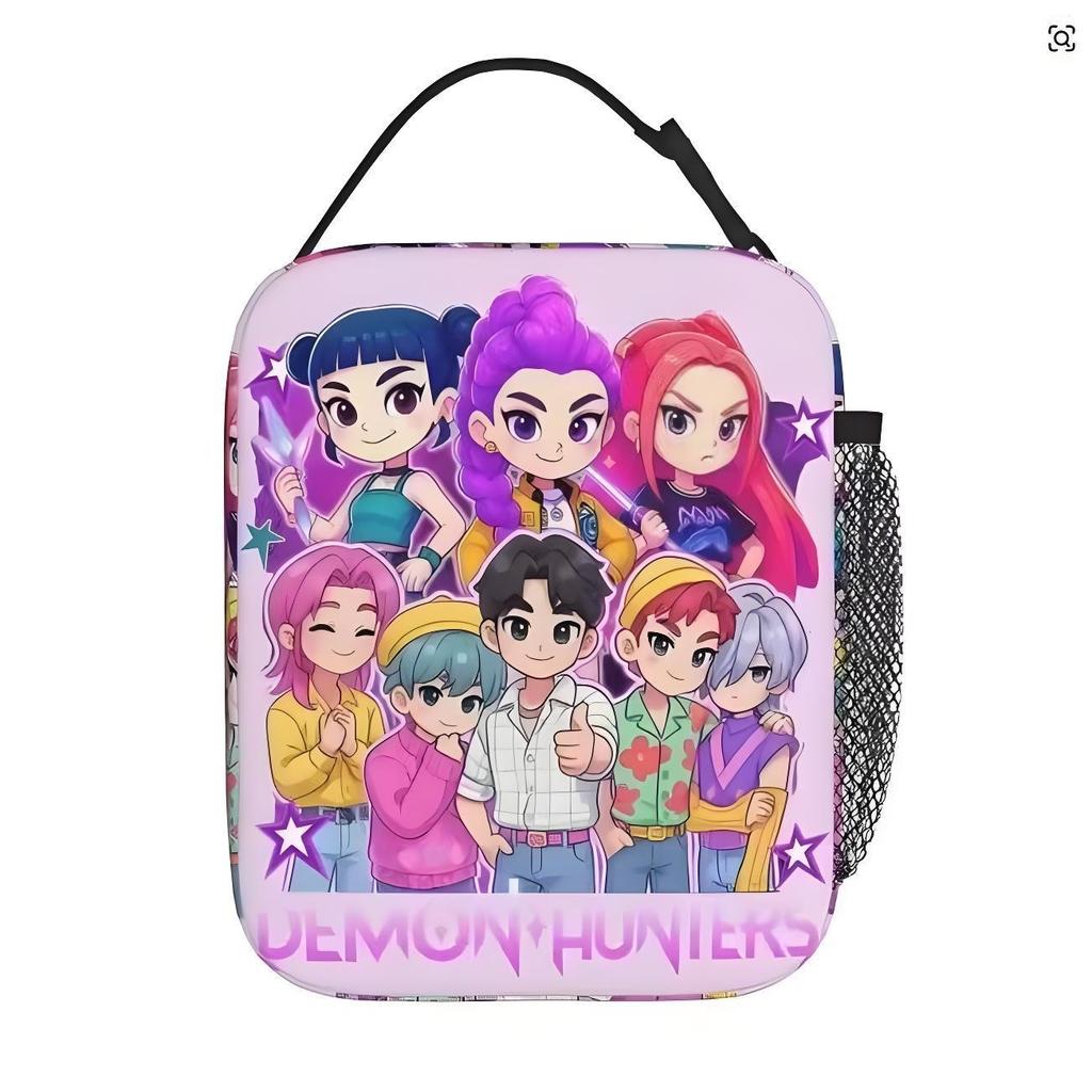 Full Printed Lunch Bag Diy Printed Kpop Witch Hunters Student Peripheral Large Capacity Lunch Box Bag Ice Pack