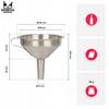 Stainless Steel Bottle Funnel (narrow Stem Opening) Diameter 11 Cm + Handle