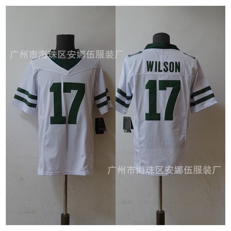 Mens Embroidered NFL New York Jets Football Jersey T-Shirt Cotton Blend Sportswear Rugby Fans