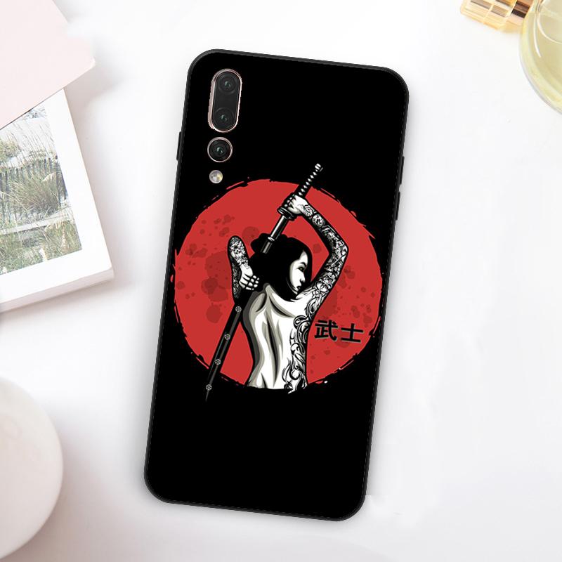 

Японский Воин Самурай Для Huawei Nova 11 10 9 SE Y70 Y60 Y90 Y61 Y91 Y73 Y72 12i 11i 8i P30 P40 Lite P60 Pro Чехол Huawei P60 Pro