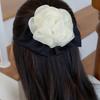 Chiffon Rose Ribbon Hair Pin (IVORY)