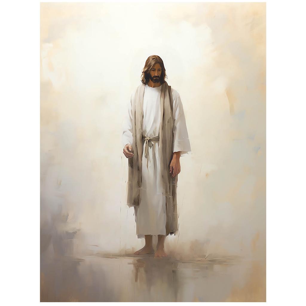 Prayer In Silence - Jesus Prayer In Silence - Jesus, 30X40 Cm, Unframed, Matte Paper 230 Gsm