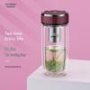 Wanxiang Double-Wall Insulated Glass Tea Mug