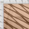 oneOone Cotton Flex Dark Beige Fabric Abstracts Sewing Material Print Fabric By The Yard 40 Inch