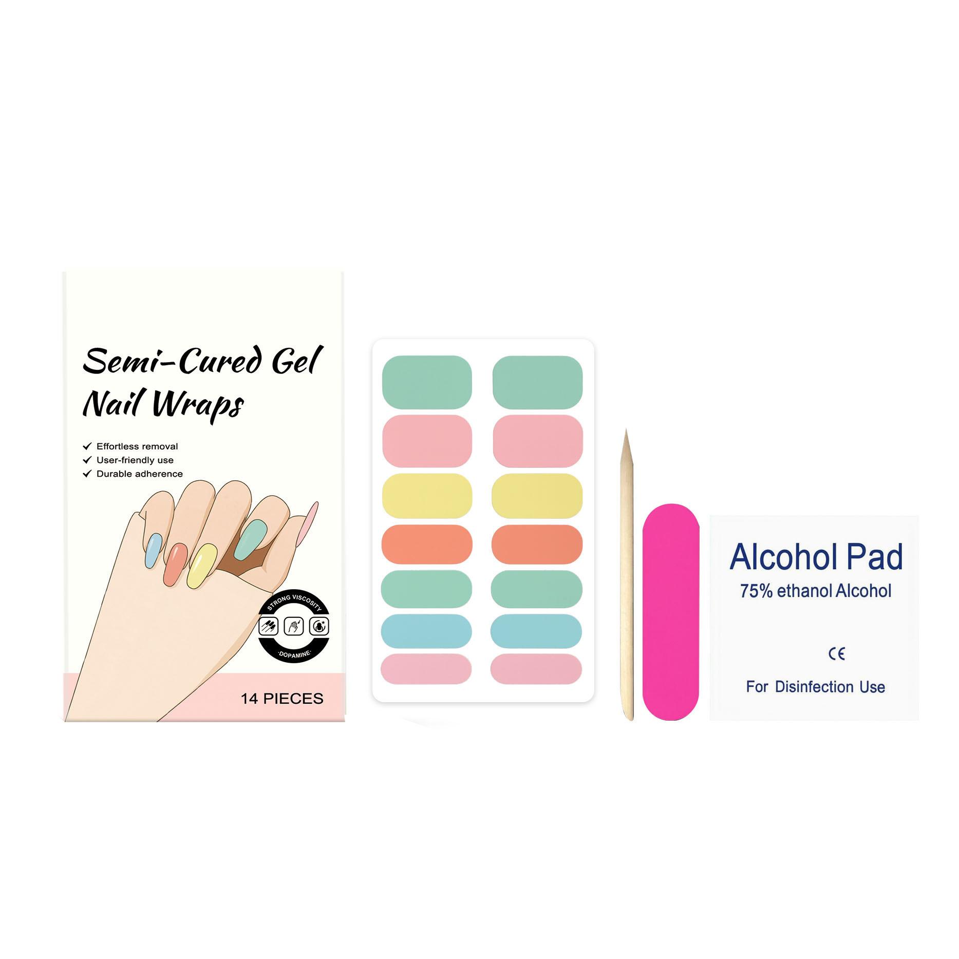 

Дофаминовые наклейки для ногтей Однотонные, Без лампы, Высокая липкость Дофаминовые ежедневные наклейки для ногтей Сто башен 1 мл One Size