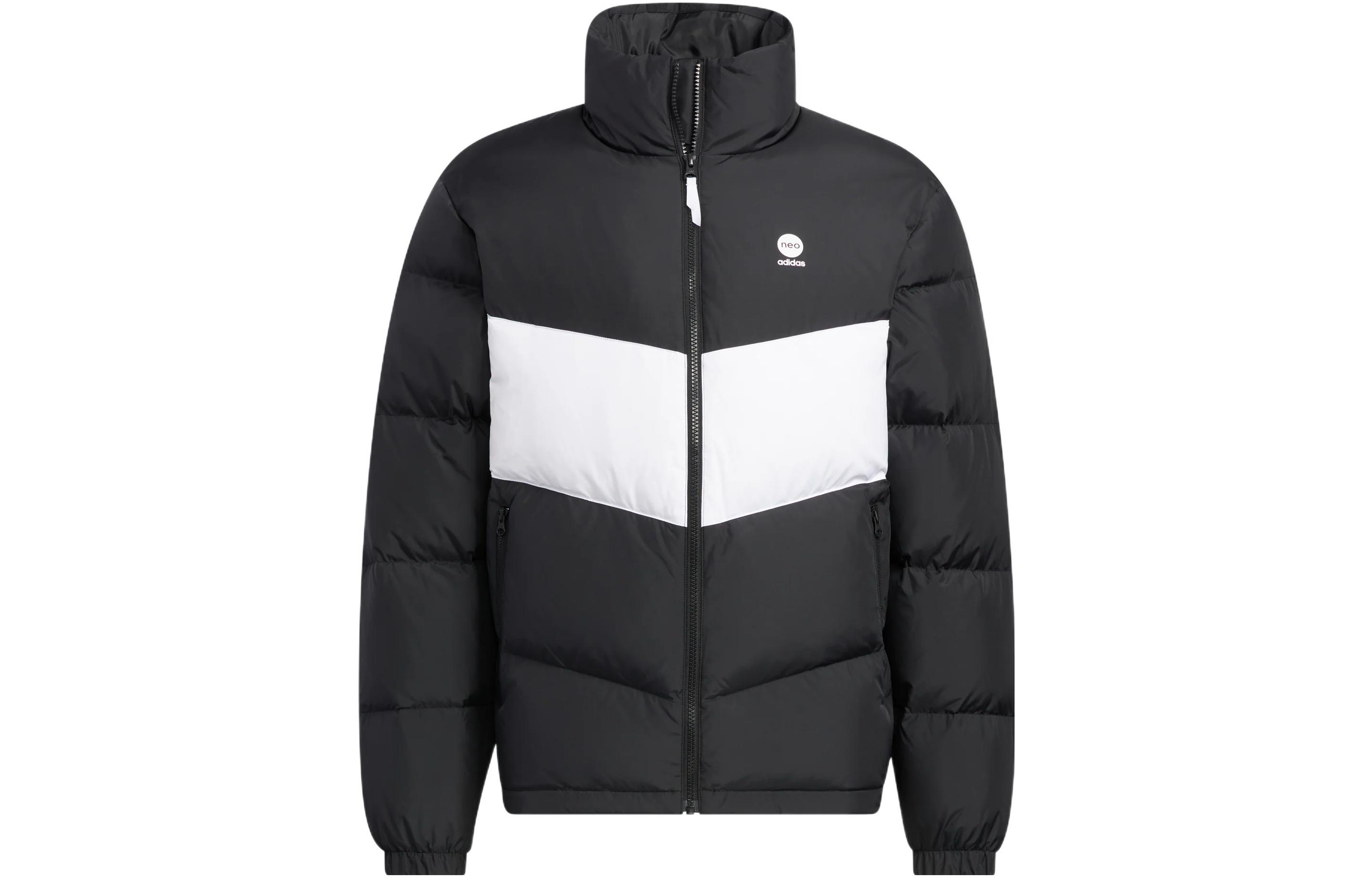 Adidas Neo Down Jackets Unisex Black Stand Collar Moderate Other HM6173 S