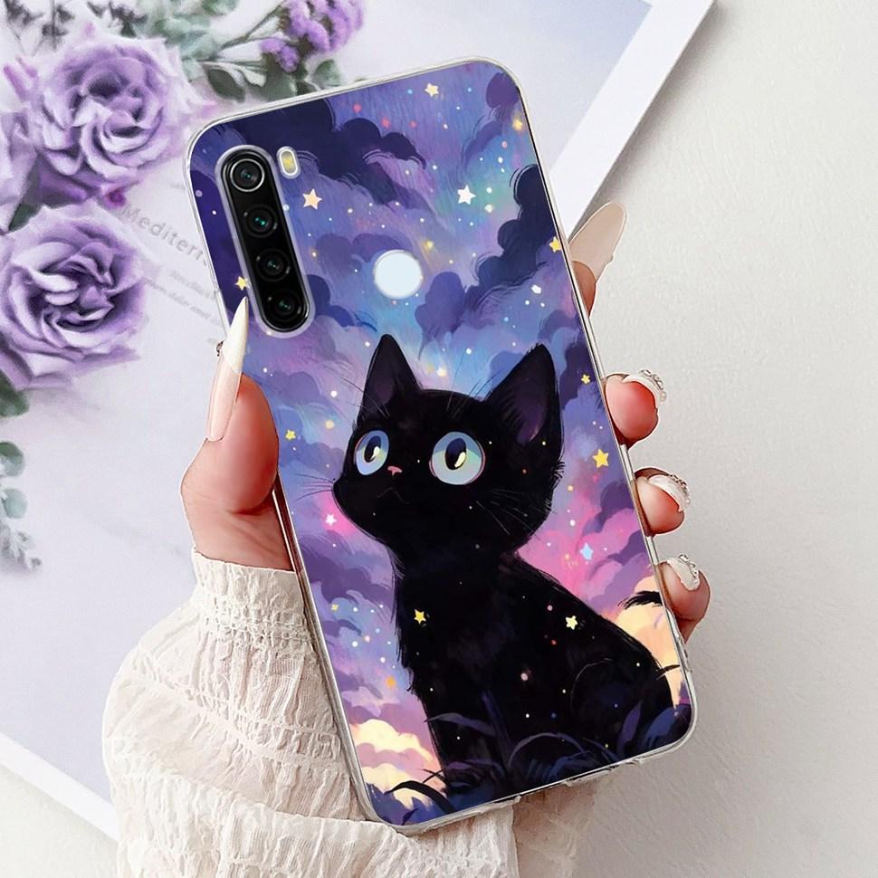 6,3" Silikonowe Etui Dla Xiaomi Redmi Note 8 Miękkie TPU Z Uroczy Wzorem Pokrowiec Etui Dla Redmi Note 8 Note8 Ochronna Obudowa Zderzak