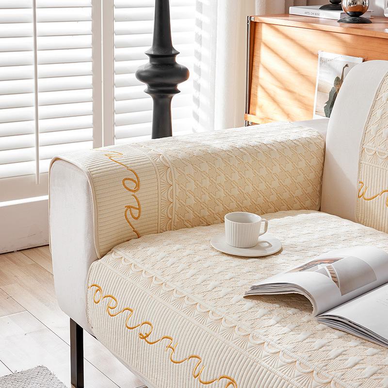 Thicken Washable Cotton Sofa Cover Non-slip Sofa Cushion for Living Room Universal Couch Cushion L Shaped Couch Mat Modern Home