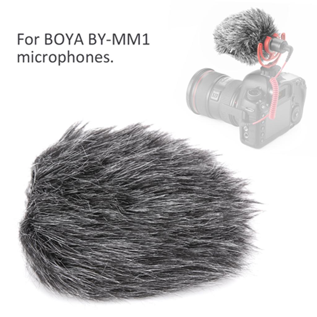 Universal Microphone Windscreen Fur Soft Windshield Wind Muff for BOYA BYMM1 Mic
