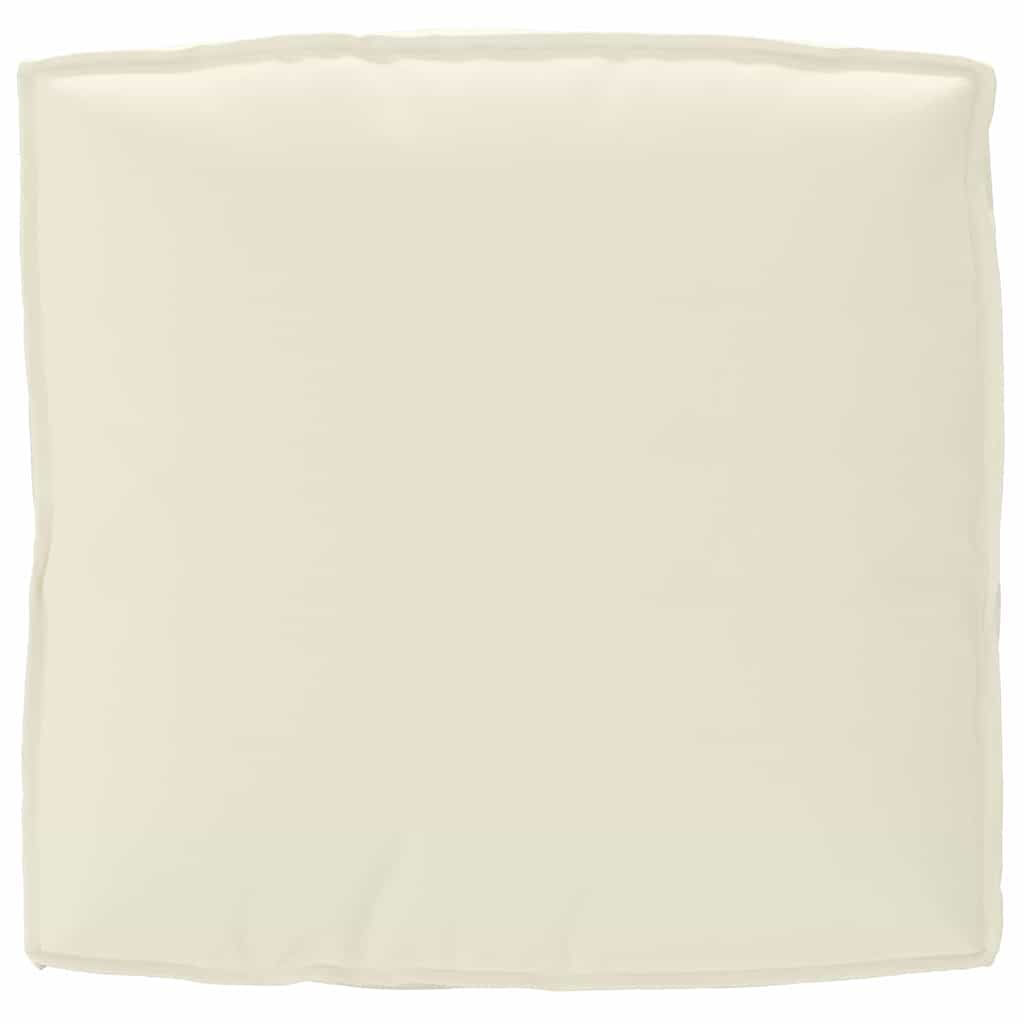Cream Cushion 80 x 80 x 12 cm Oxford Fabric