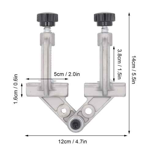 10-180 Rotating Double Handle Pipe Welding Clamp, 5 x 1.6 x 3.8cm, Aluminum Alloy Die-Cast, Swing Jaw Design, for Woodworking, Crafts, Welding, Cabin